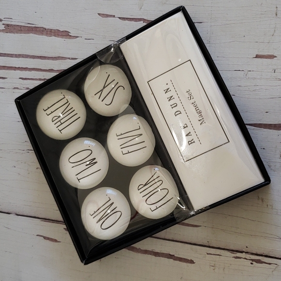 Rae Dunn glass dome magnets set new - Picture 1 of 2